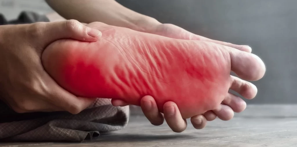 علاج ألم القدم لمرضى السكر