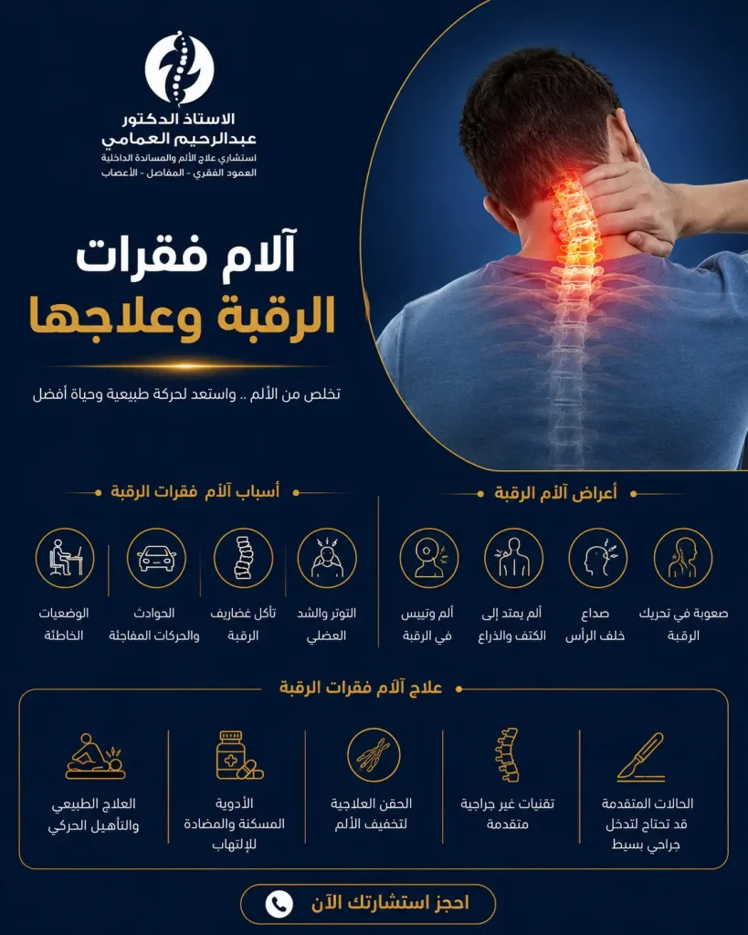 آلام فقرات الرقبة وعلاجها