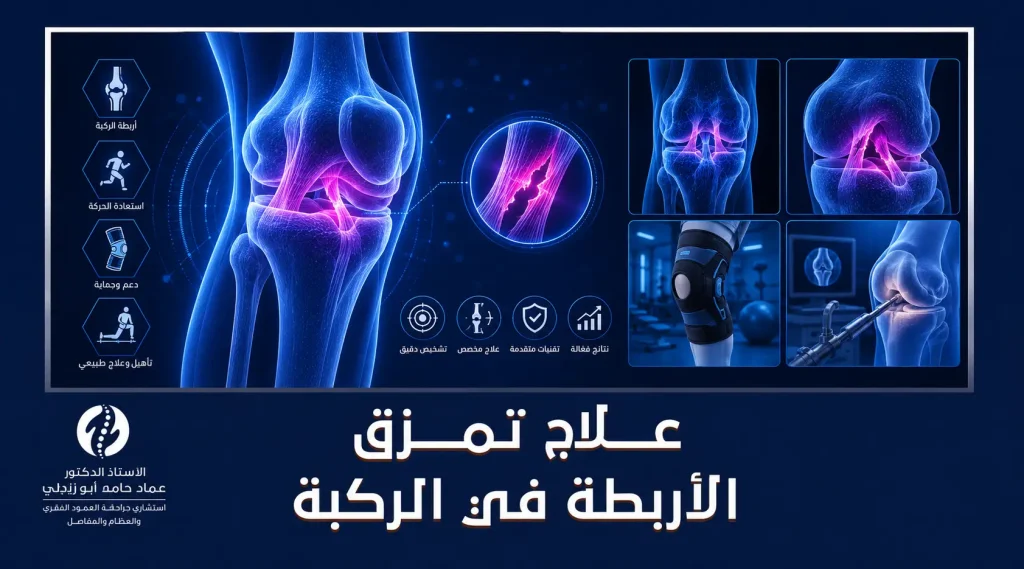 علاج تمزق الاربطة في الركبة
